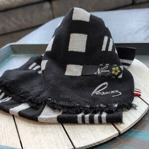 Pessoa Equestrian Black & White Cashmere Scarf